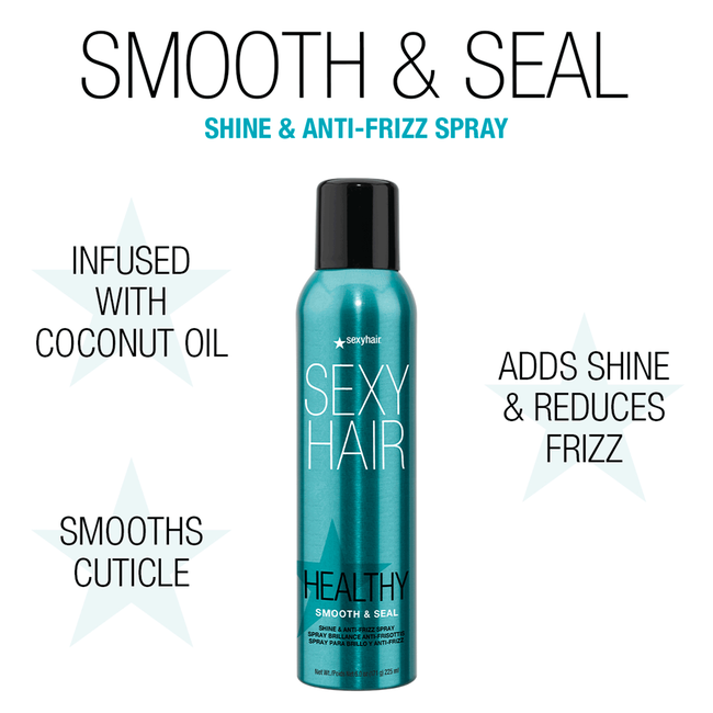 Healthy Sexy Hair Smooth And Seal Shine And Anti Frizz Spray Sexy Hair Concepts Cosmoprof